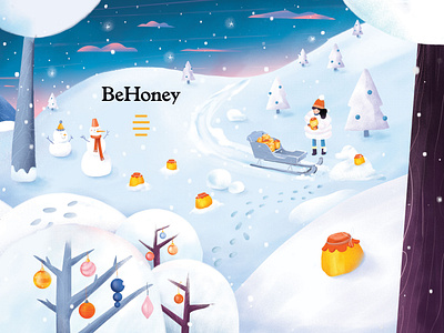 BeHoney Christmas packaging