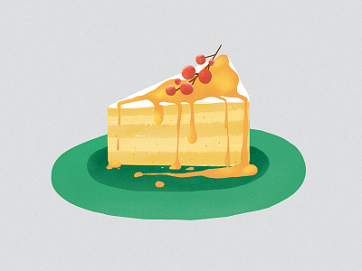 Honey cake artist cake christmas drawing festive food holidays illustration illustrator season sweet winter
