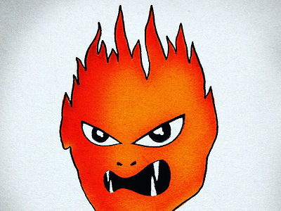 Day 6 #AngryFace #100DaysOfSketching anger art colour drawing illustration red sketching