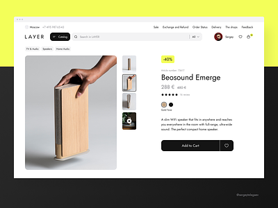 Ecommerce — Product Page add to cart clean design e commerce e commerce design e store ecommerce electronics marketplace minimal minimalism minimalistic onlineshop product page shop shopping shopping page ui ux web shop