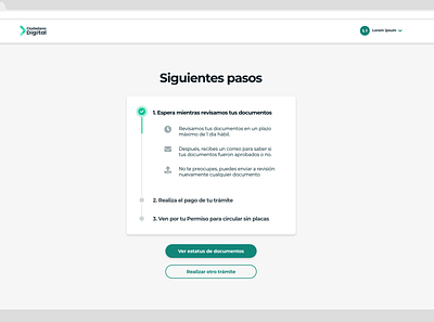 Ciudadano Digital - Progress UI progress ui ui design uidesign