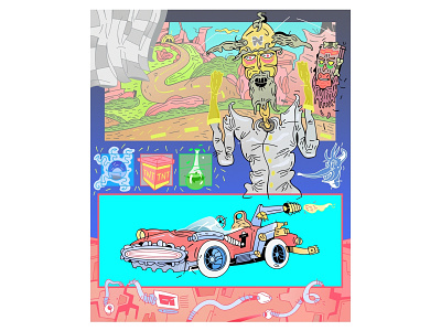crash team racing crash bandicoot draw game art illustration logo playstation rainca