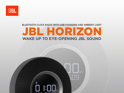 JBL Horizon branding design flat lettering minimal type typography vector web