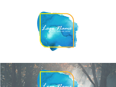 water color logo design 01