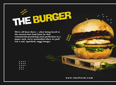 Burger branding design typography