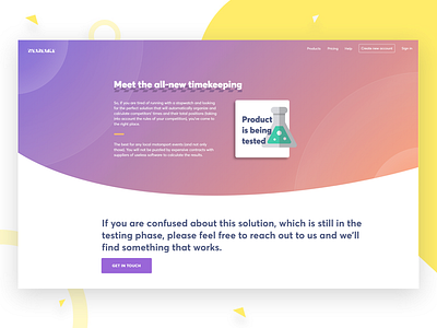 Main Page Image For Weareable Site design illustration ui web website