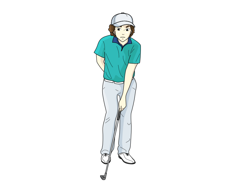 Left Hand Drill animation anime ball cartoon chipping golf golf drill left hand drill sports