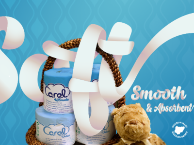Carel Packaging Design affinity designer logo packaging design packaging mockup sketch toilet paper