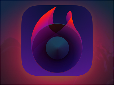 LiveXP iOS Demo App app blending modes concert event fire flame icon ios music sketch speaker vector