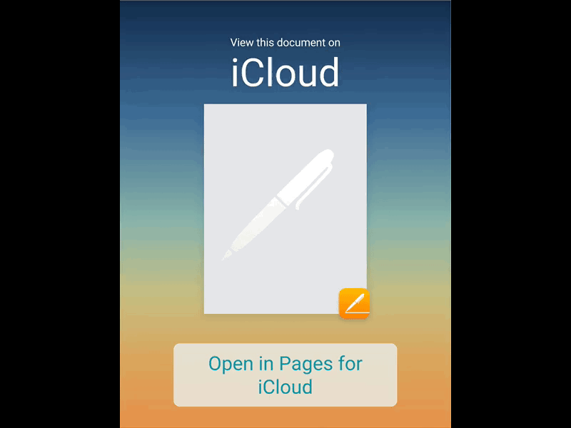 View This Document On iCloud