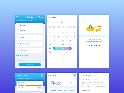 Project on Behance app booking clean flight mobile ui ux