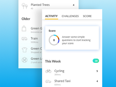 Track Activities UI