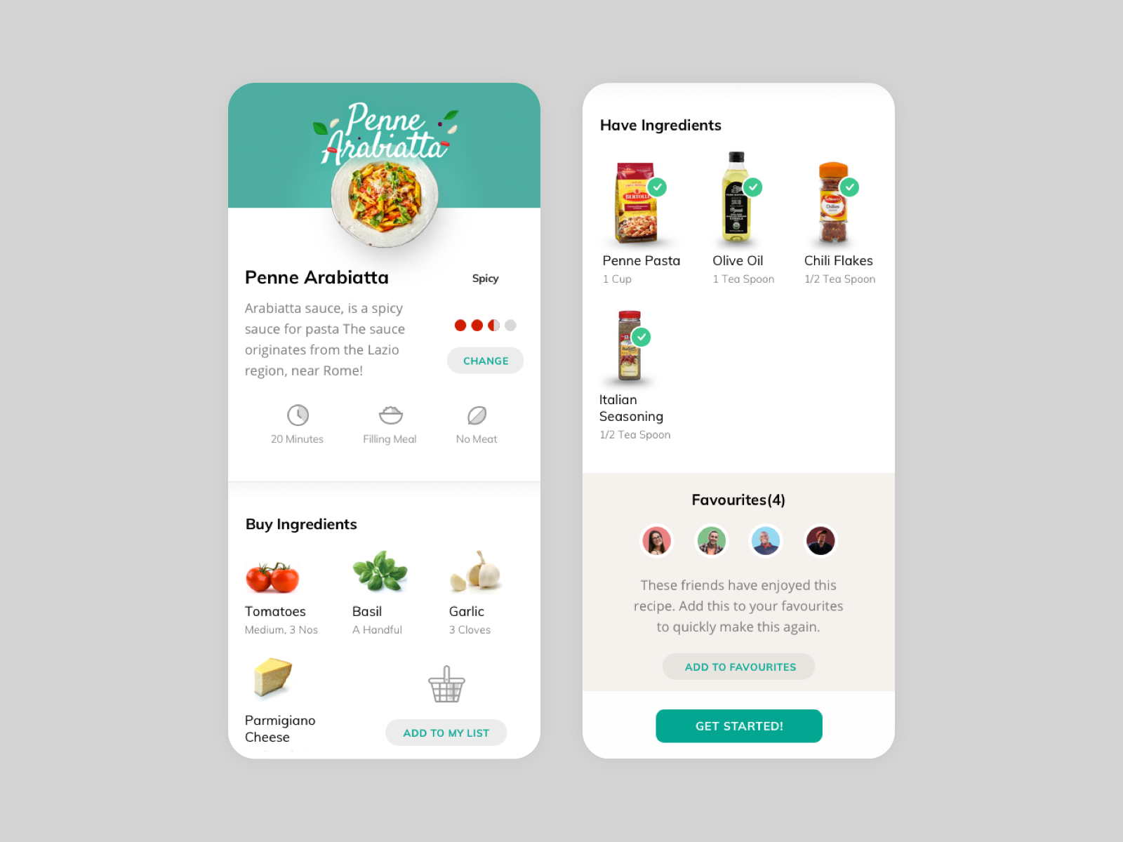 Recipe App - Ingredients by Aparajith Aradhya on Dribbble