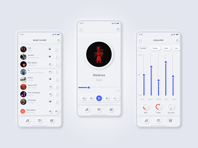 Music Player Concept (Neumorphism)