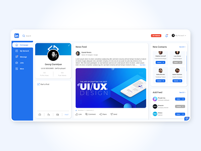 Linkedin Web Application (Redesign)