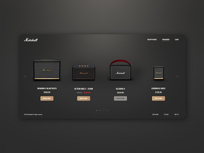 Marshall Website Redesign ( Speakers Page )