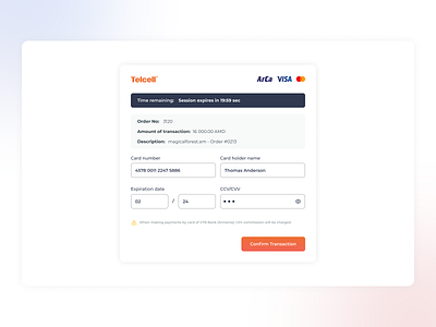 Card Payment Method UI Design card payment online payment pay payment shop shopping ui design visa web payment