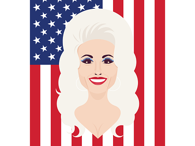 Dolly Parton country dolly parton hollywood icon illustration music portrait vector