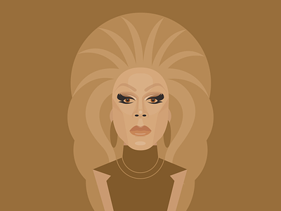 RuPaul drag queen gay hollywood icon illustration lgbt portrait rupaul rupauls drag race television vector
