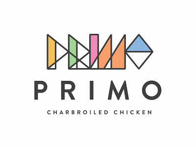 Primo Logo branding chicken food icon logo menu restaurant vector