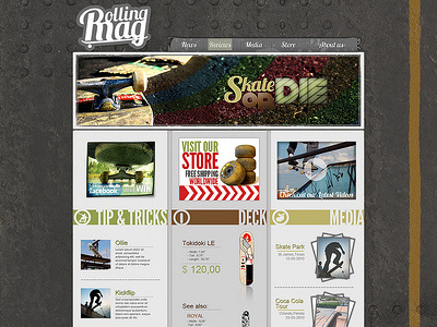 RollingMag Template design template web