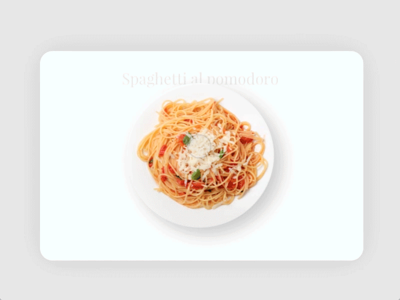 Recipe - Spaghetti al Pomodoro food principle recipe sketch ui