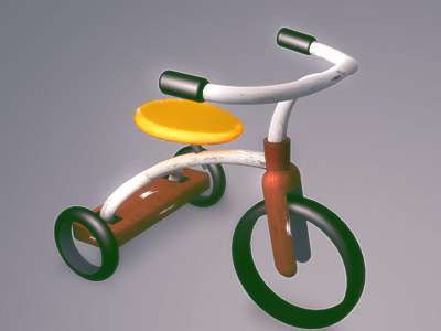 Tricycle.[wip] 3d cinema 4d photoshop tricycle