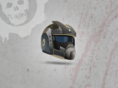 Carmine Helmet - Gears of war gears helmet icon of photoshop war