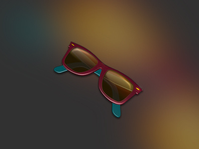 Sunglasses 3d cinema photoshop rayban