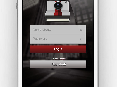 Login Page app apple camera ios iphone login