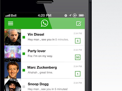 Whatsapp redesign app ios iphone5 redesign whatsapp