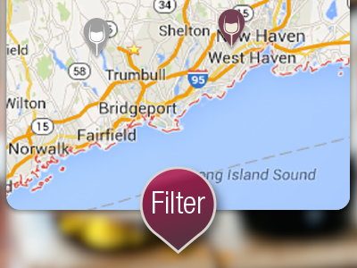 Filter app button filter ios map sketch