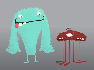 Monsters illustration monster tecture vector