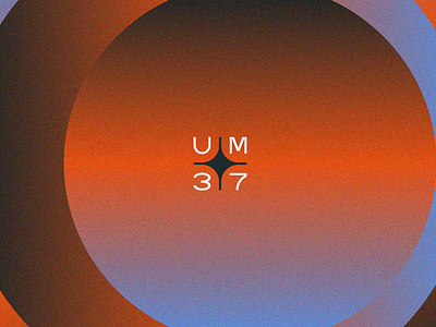 UM37 Media House audiovisual branding design digital futuristic logo space symbol video