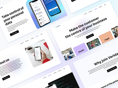 Verida - marketing website blockchain crypto data figma fintech illustration landing page product design responsive web typography wallet webflow website