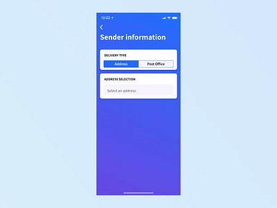 Delivery setup animation app delivery app delivery service figma gradient iphone x muzli protopie transportation ui ux ux animation