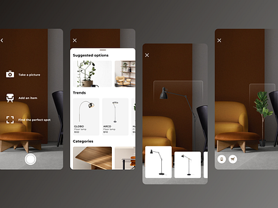 AR: Interior Design app ar app digital product design figma furniture interior ios app iphone x product design ui ux ui ux design