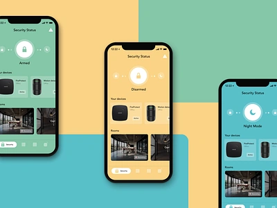 AJAX Systems - redesign concept ajax app figma internet of things ios app iot iphone x product design security smart home smart home app surveillance ui video streaming