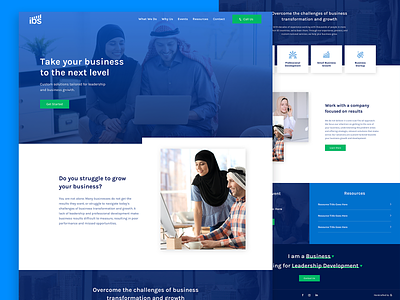 Ideal Business Solutions Homepage business business consultant homepage leadership web design