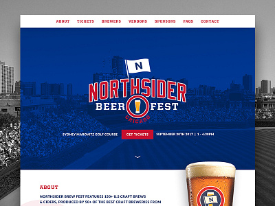 Northsider Beer Fest beer branding web design