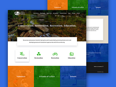 Letort Regional Authority homepage web design