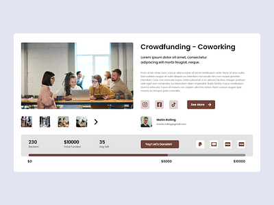 Daily UI 032 - Crowdfunding Campaign