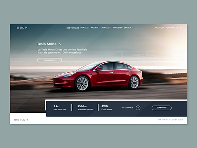 Landing Page - Tesla Model 3