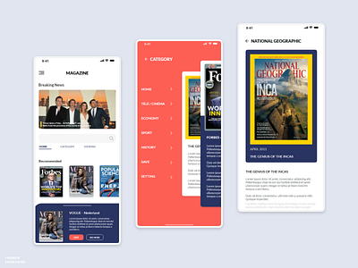 Mobile application - Magazine