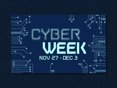 Cyber Week Email Banner banner banner design banners cyber week email email design email marketing illustrator design