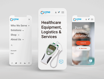 Medical Site - Mobile First Approach blue covid design ecommerce health healthcare hospital medical mobile app mobile design pandemic ui user experience user interface user interface design uxui website