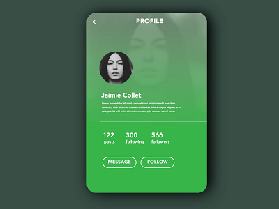 Daily UI Challenge 006- User Profile