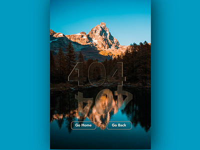 Daily Ui Challenge 008- 404 Page 404 404 error 404 page blue call to action cta daily ui dailyui illustration logo nature nature logo ui user experience user interface user interface design uxui water wavy web design