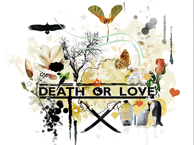 Death or Love illustration photoshop