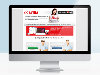 Landing Page Avira 2012 landing page photoshop webdesign